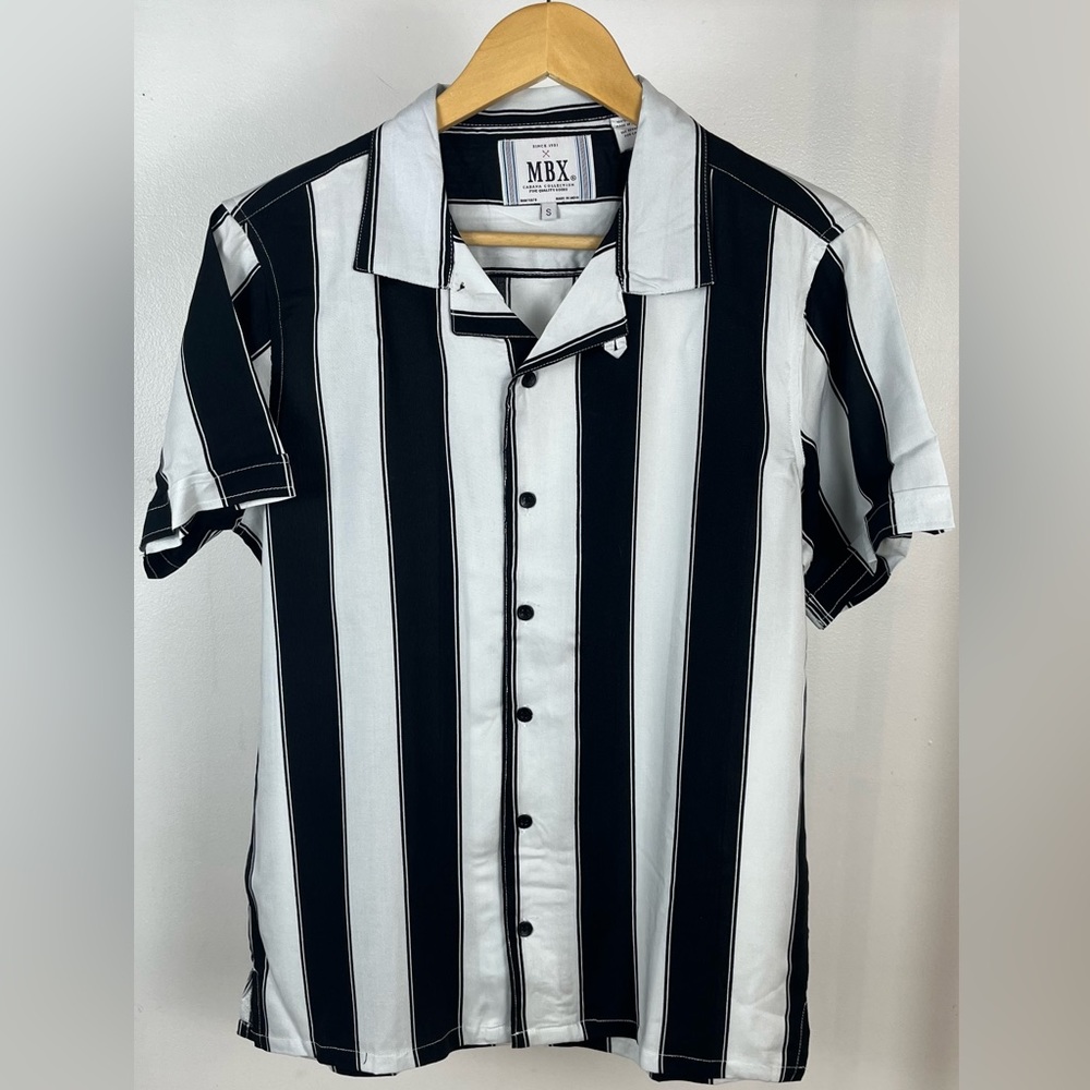 Black and White Button Up Shirt